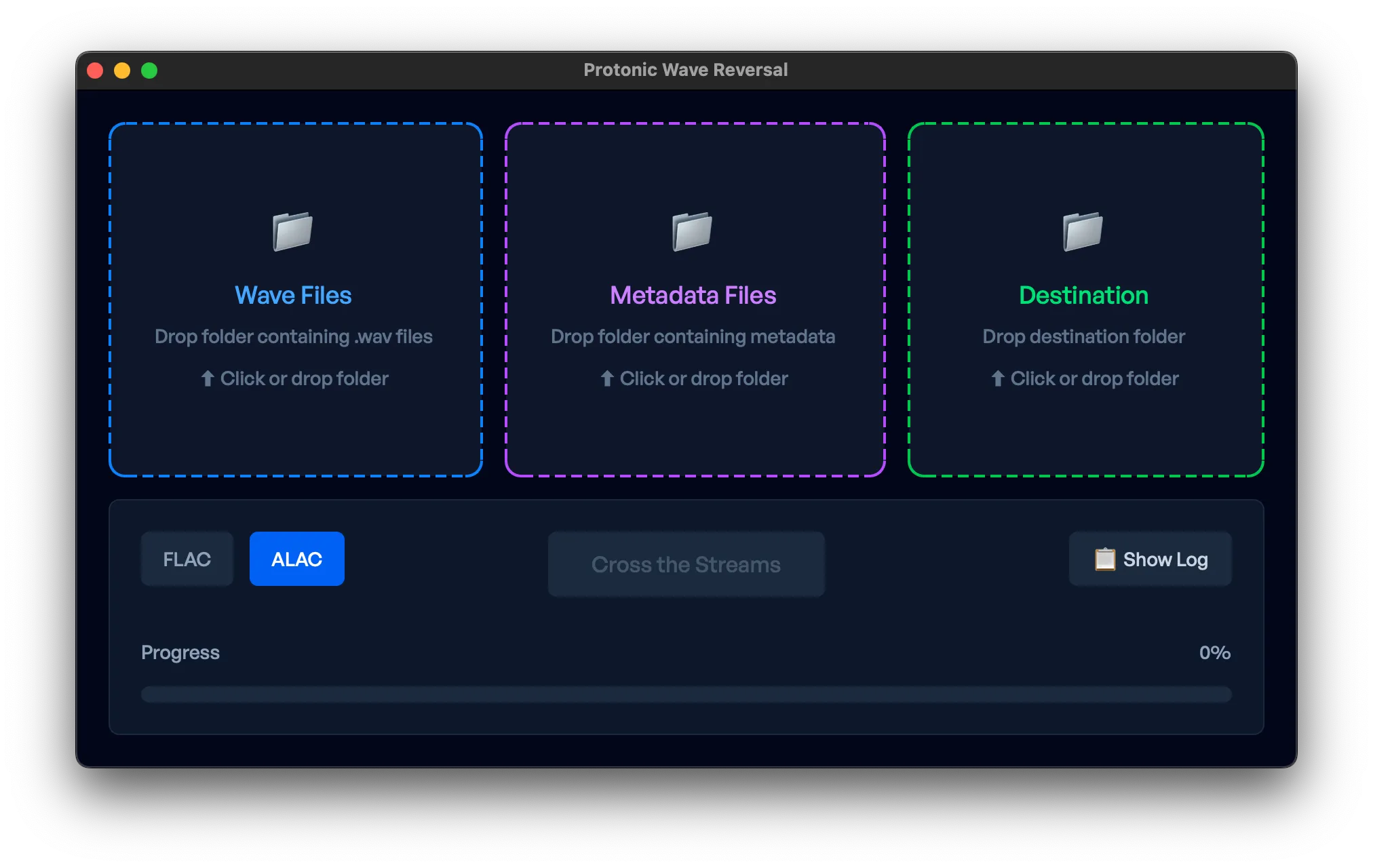 Protonic Wave Reversal Main Screen